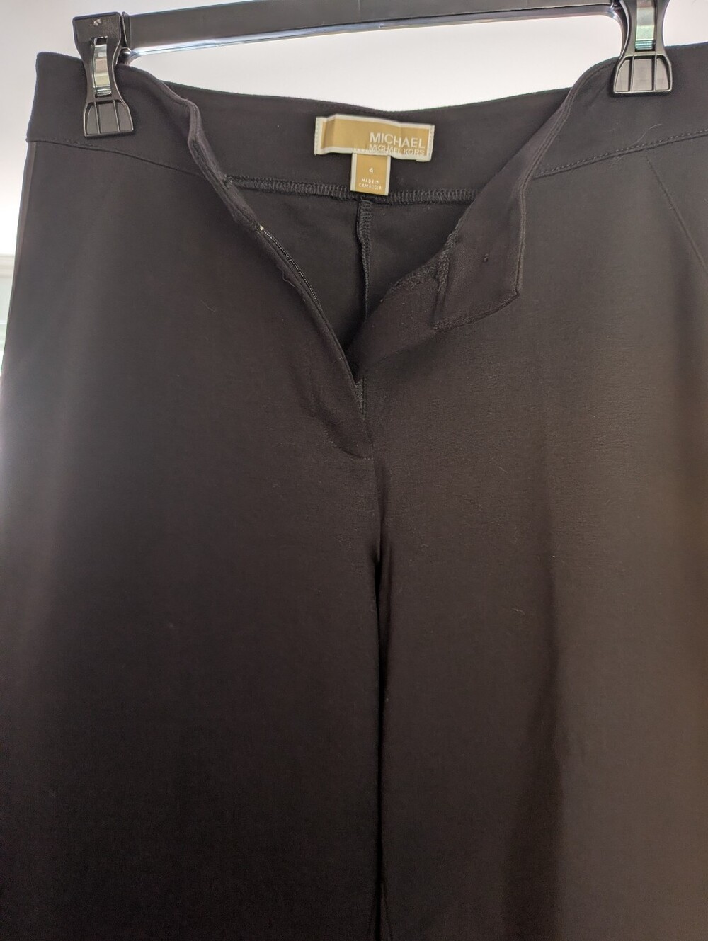 NWOT Michael Kors Black Classic Trousers Pants Size 4